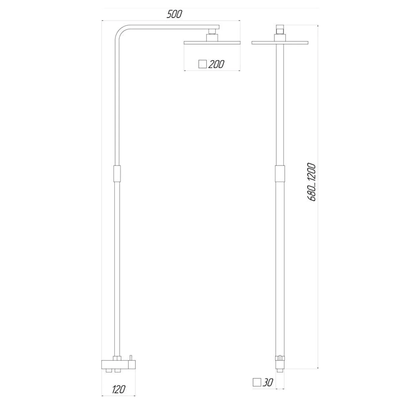 Душевая колонна Globus Lux Milano GL-BAR-0707, хром - Фото 3